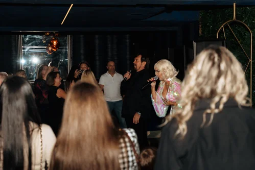Kateryna Buzhynska and Mykhailo Grytskan live performance at Moisei restaurant