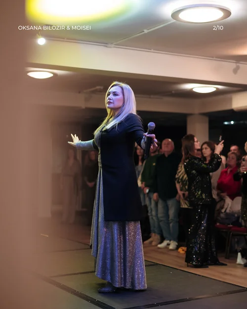 Oksana Bilozir charity concert at Moisei restaurant