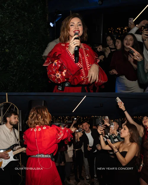 New Year's Eve celebration at Moisei - Ukrainian singer Olya Tsybulska