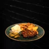 Beef steak at Moisei restaurant London