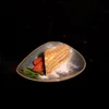 Lyudka apple cake with ice cream at Moisei restaurant London