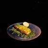 Salmon with asparagus at Moisei restaurant